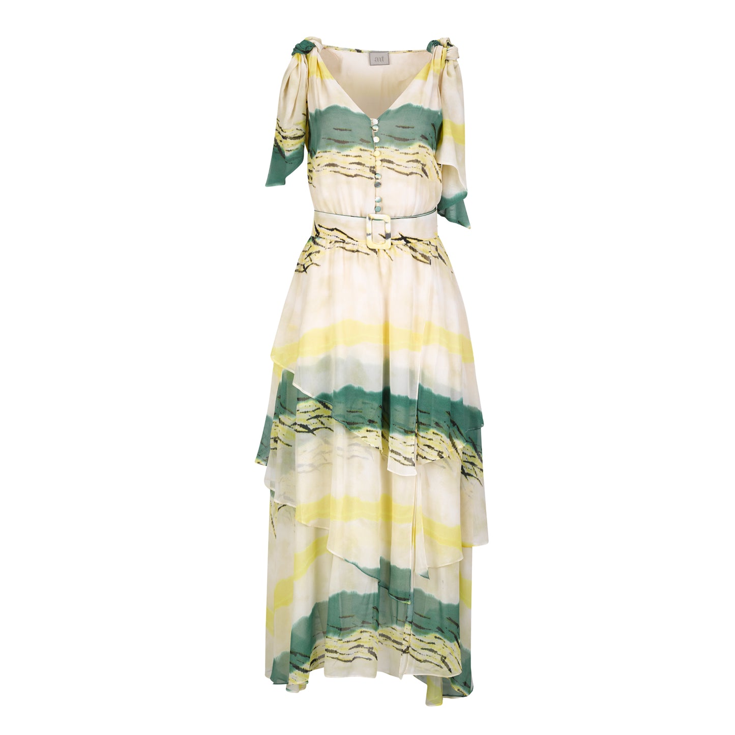 Asymmetric Ruffled Dress