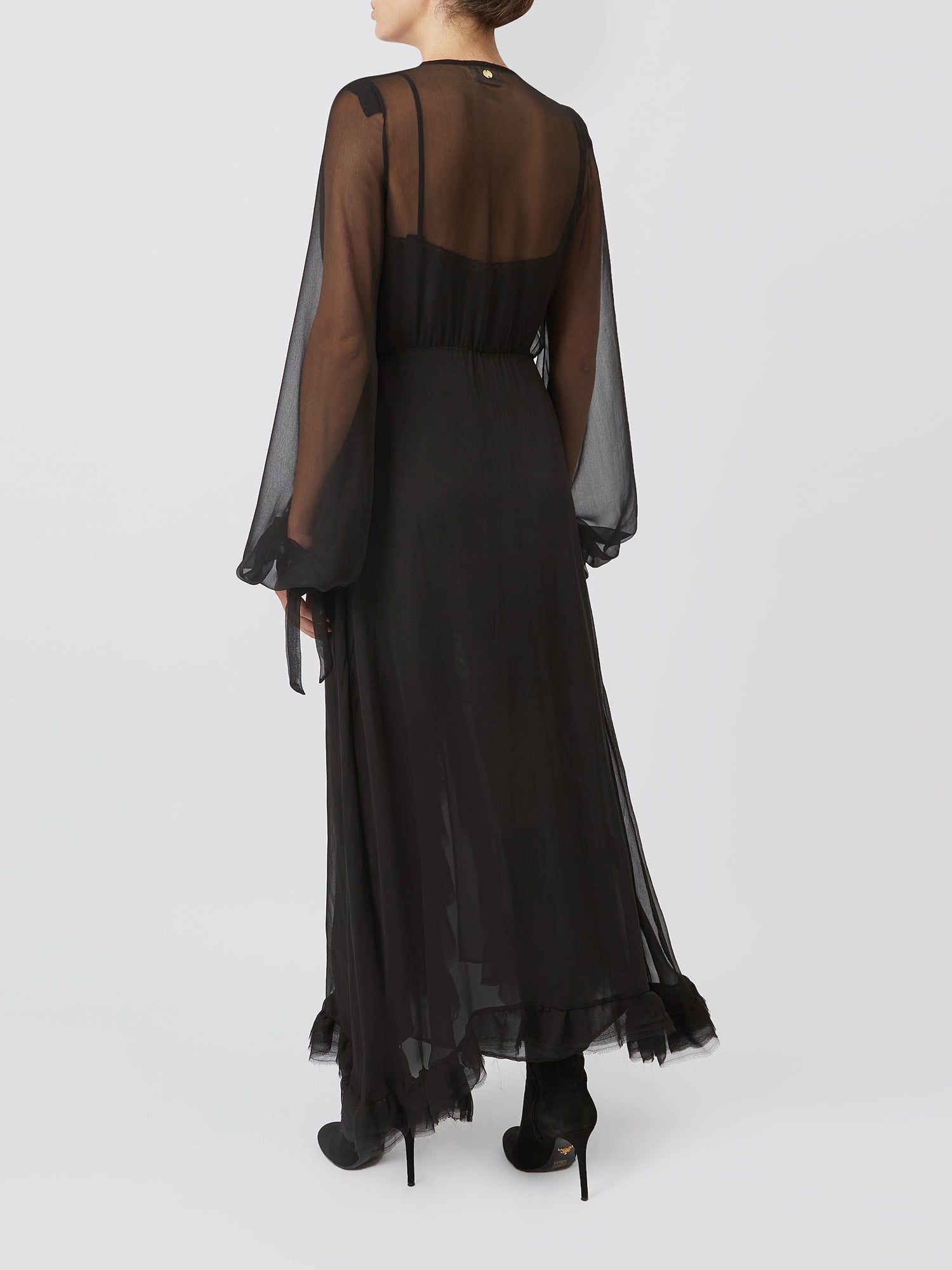 Long Sheer Black Dress ANT - Woman Collection Long Sheer Black Dress ANT - Woman Collection