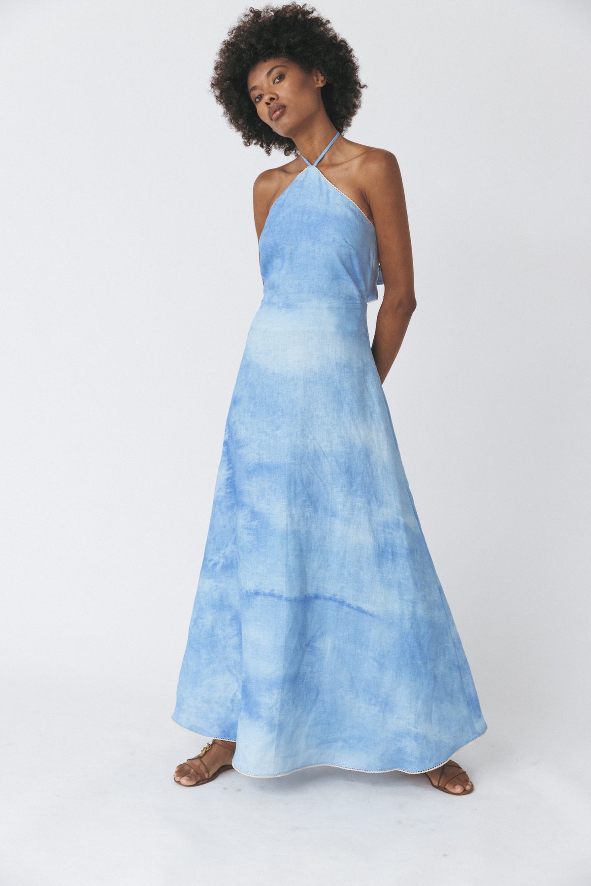 tie dye halter dress Tie-Dye Linen – ANT Size 11